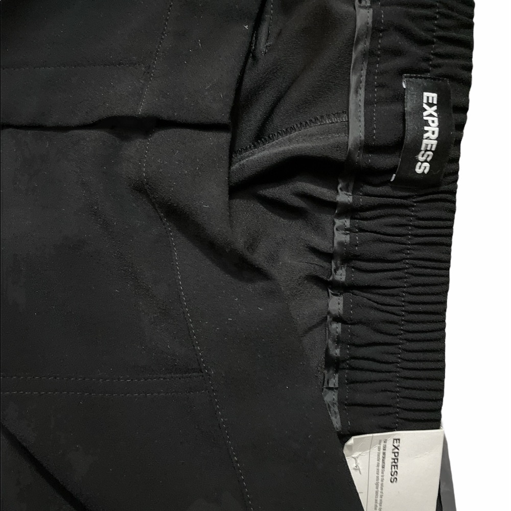 NWT EXPRESS Black Mid Rise Pull On Utility Pant - Picture 7 of 9